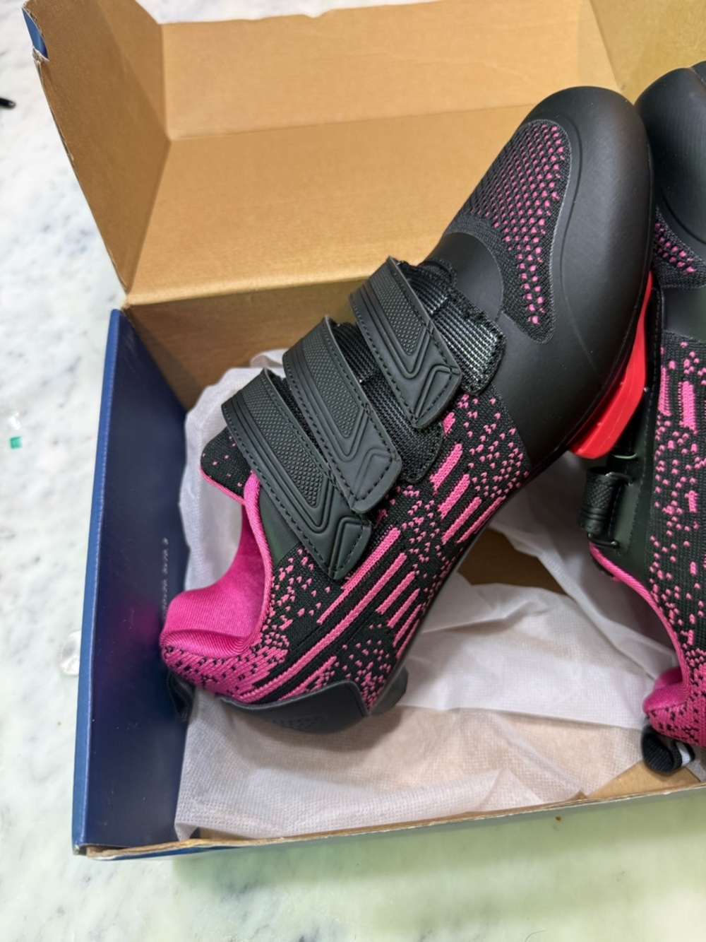 kyedoo unisex road cycling shoe velcro closing sz 39 nib